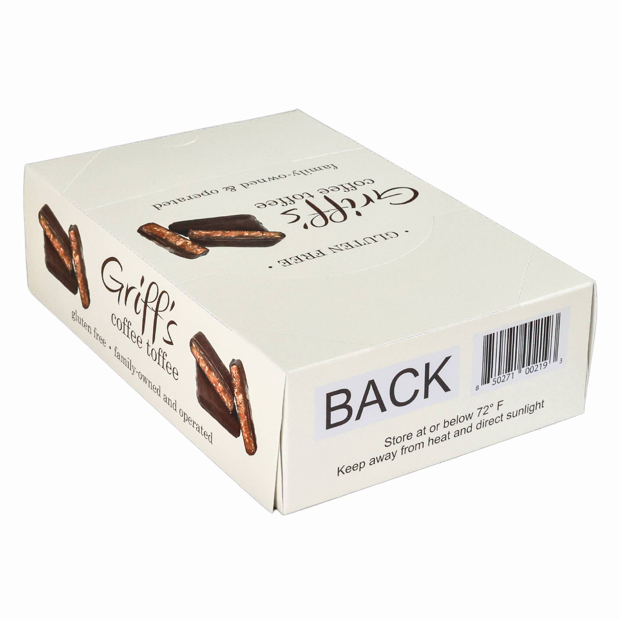 Griff's Coffee Toffee - 1oz Dark Chocolate Toffee