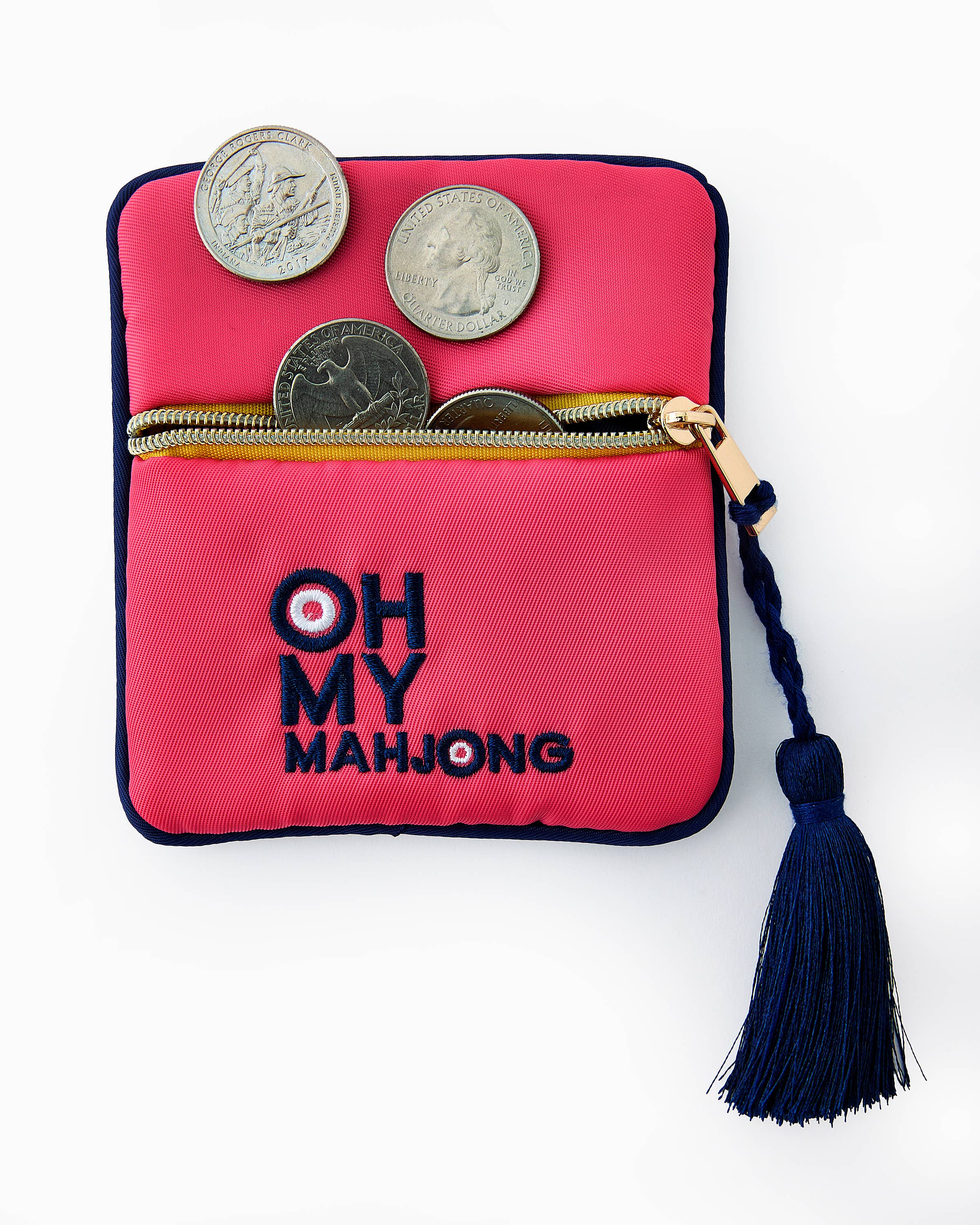 Pink Coin & Dice Bag