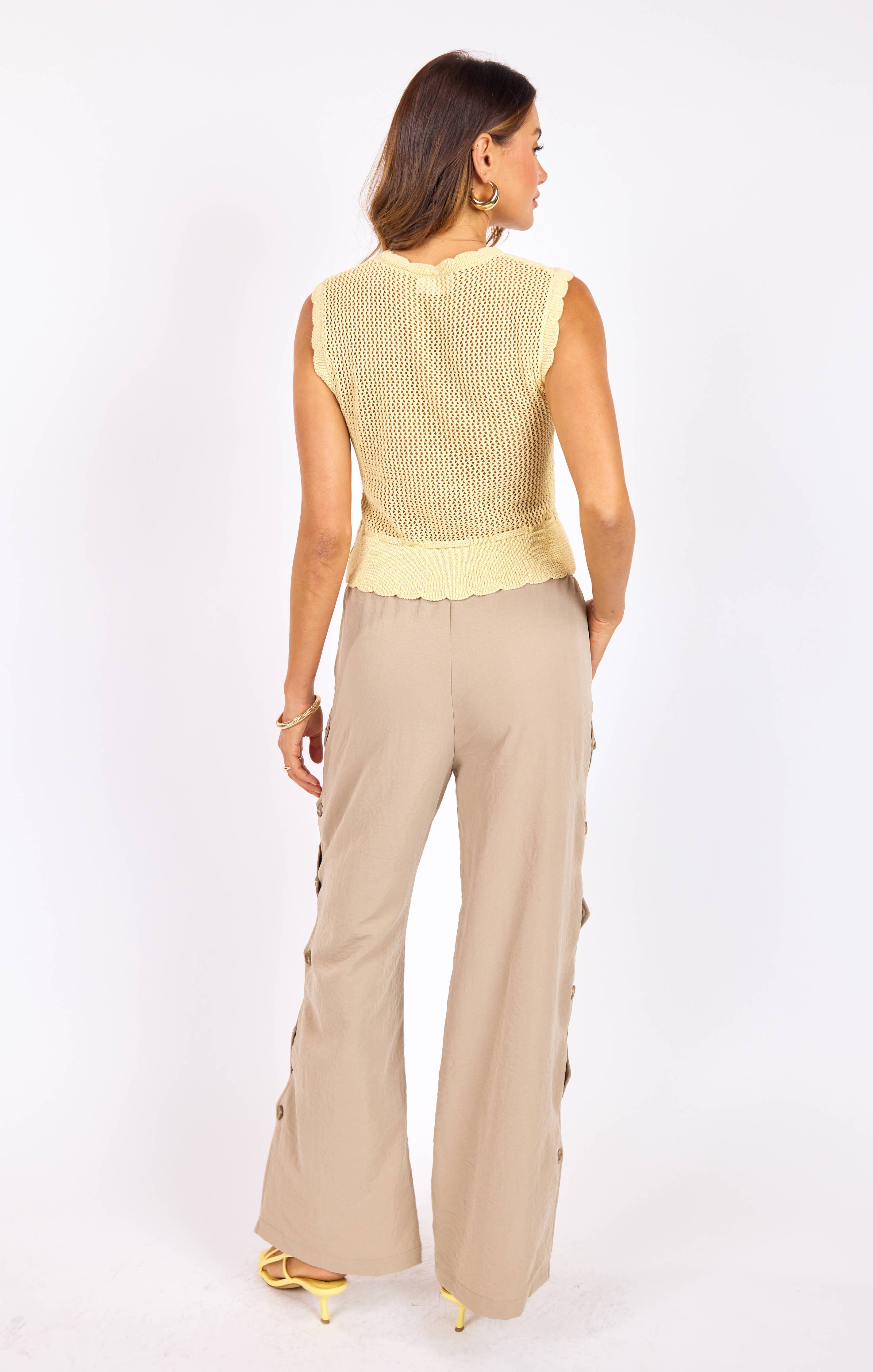 Dawn Sweater Tank:PALE YELLOW