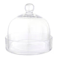Glass Dessert Trays + Cloche - Clear