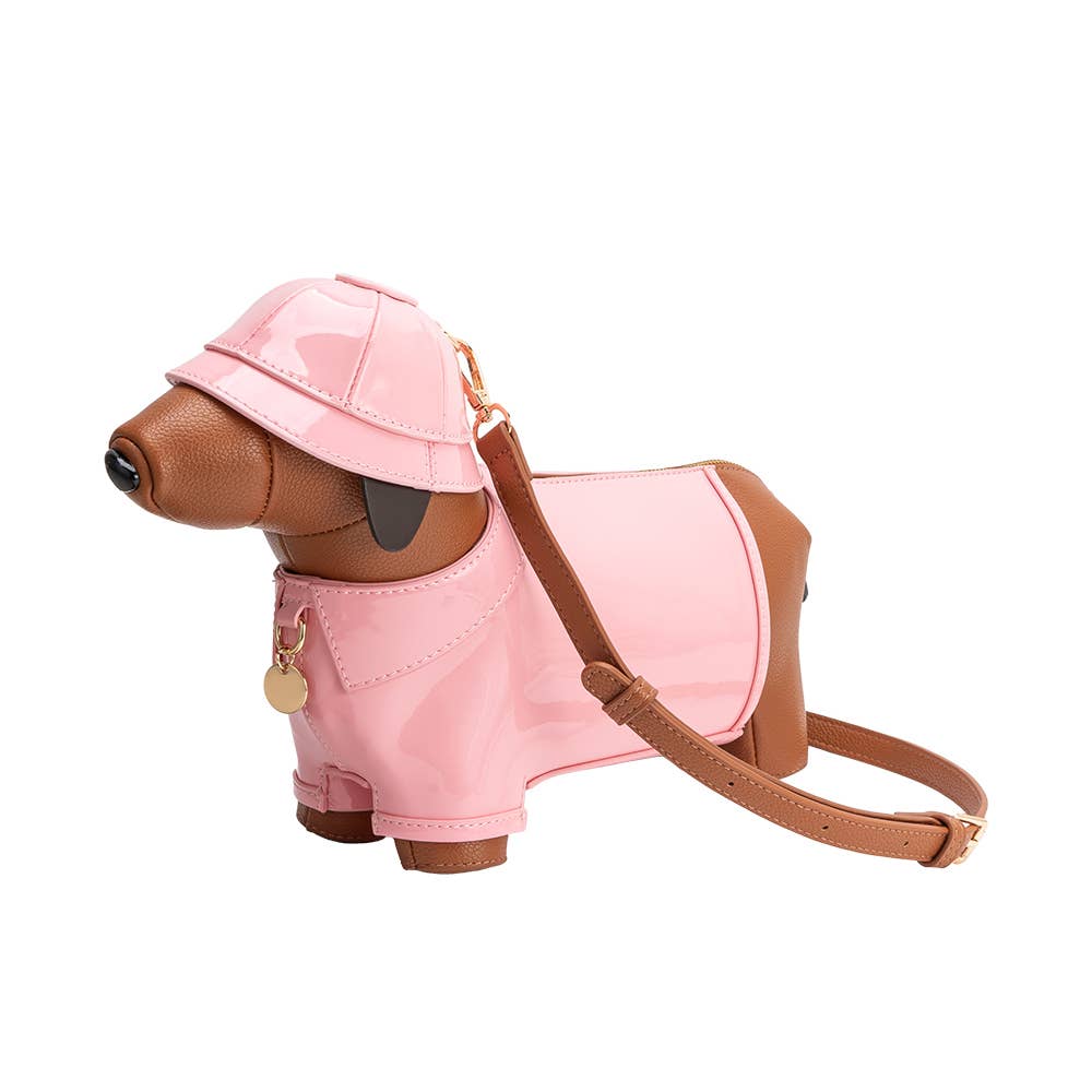 Rain Dog Pink Vegan Leather Crossbody Bag Pre-Order 3/10