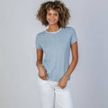 Short Sleeve Reverse Rebel Tee in Dusty Blue