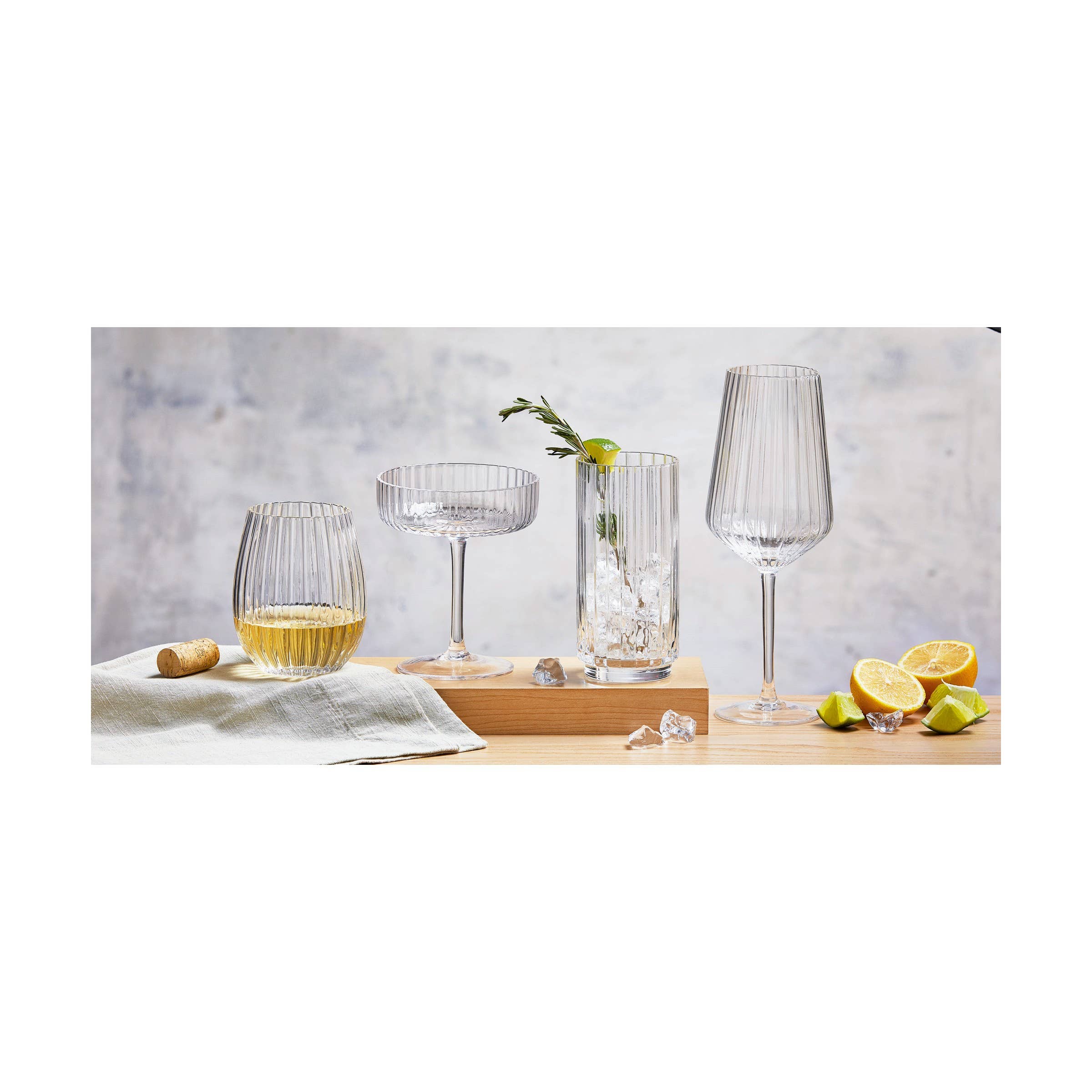 Chelsea Optic Coupe Glass Clear Glass Everyday