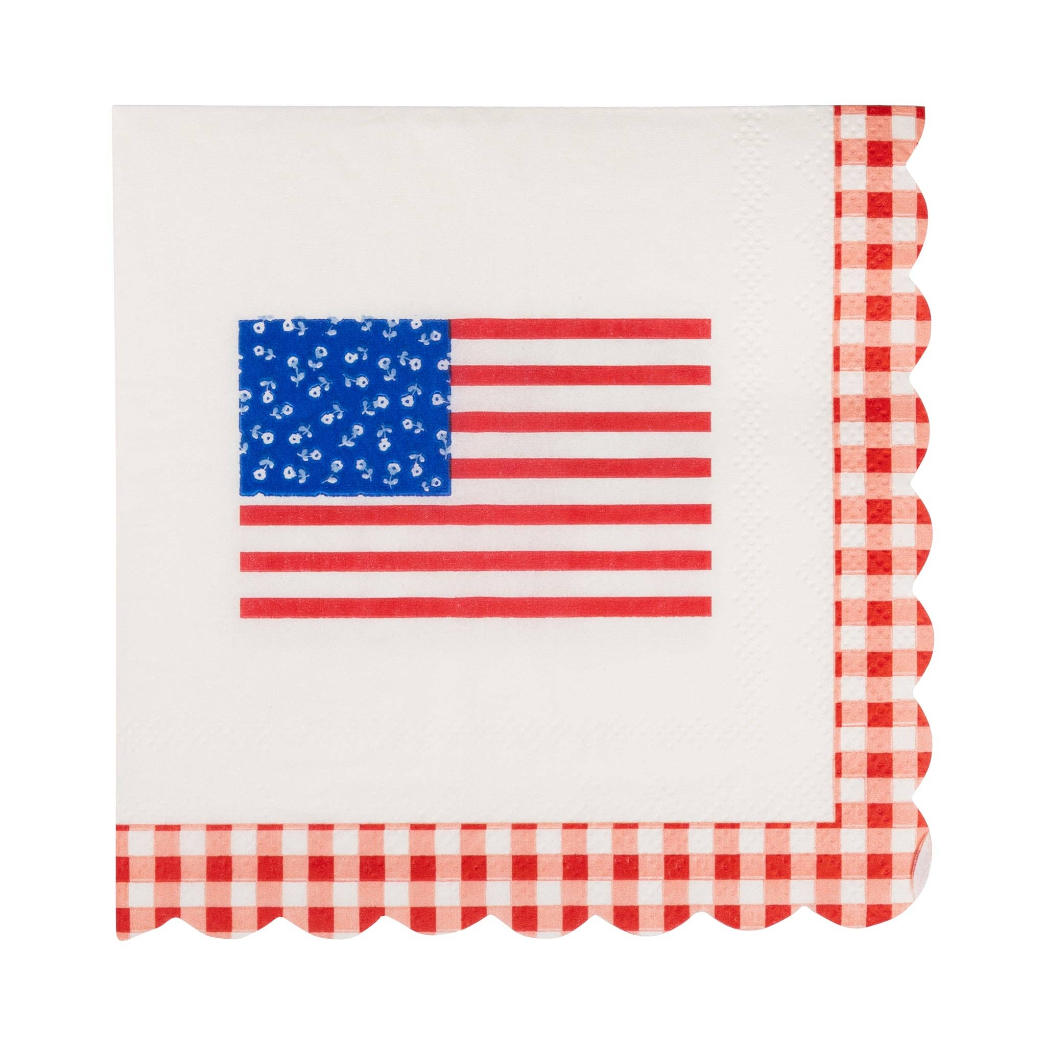 FLA1238 - Gingham Flag Paper Napkin