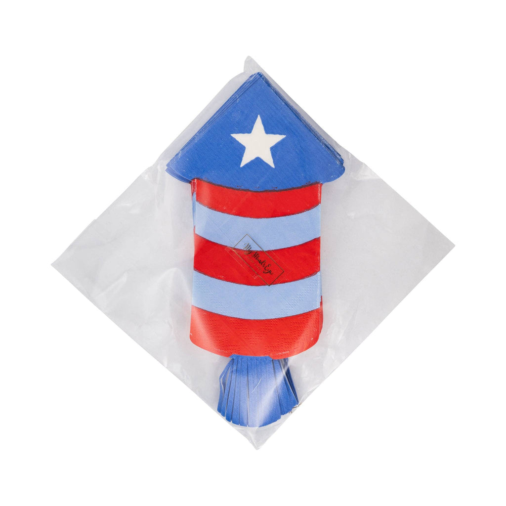 USA1238 - Firecracker Shaped Paper Napkin