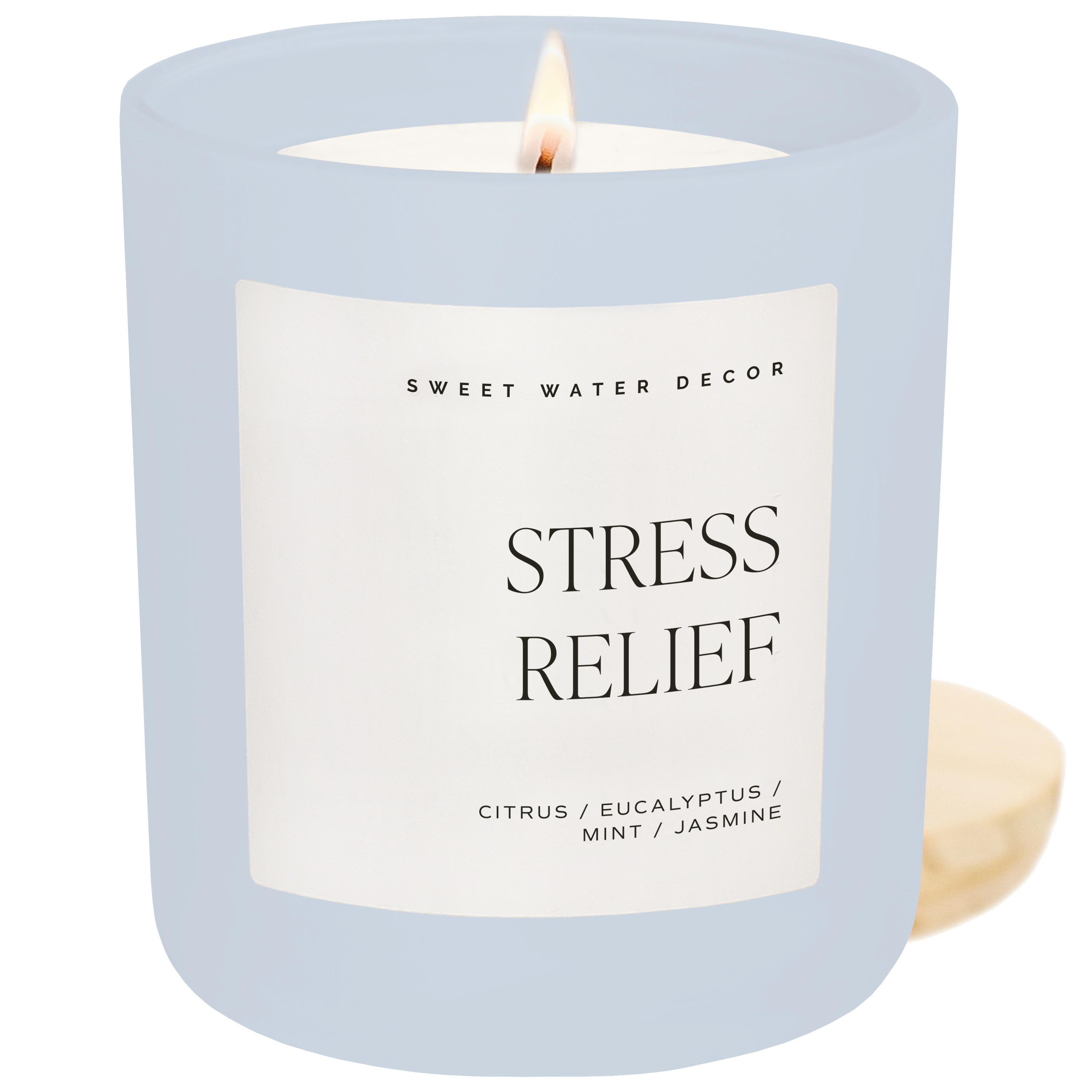 *NEW* Stress Relief 15 oz Soy Candle, Matte Jar - Home Decor