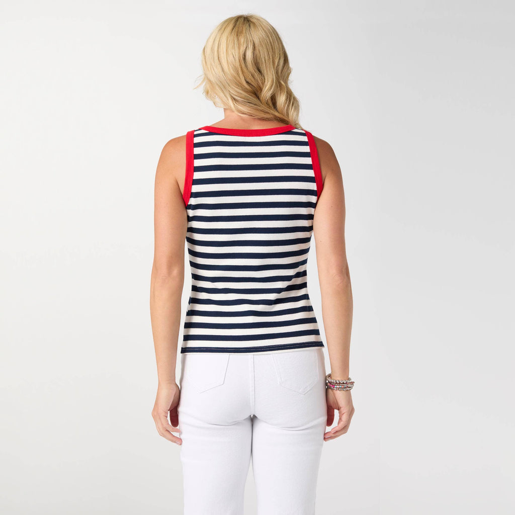 Sawyer Striped Rib Tank