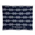 Custom Personalized Sustainable Knit Throw Blanket - Rope