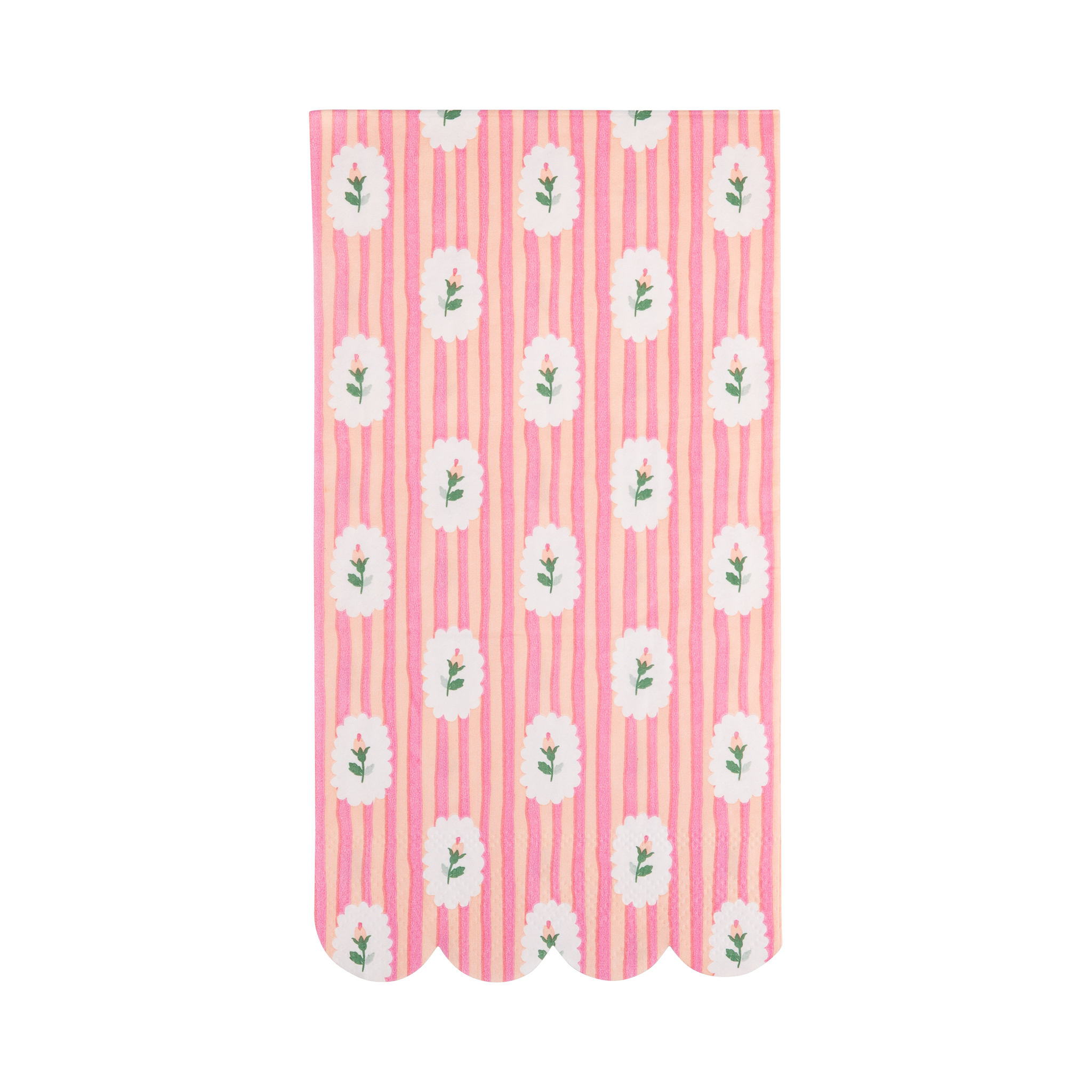 FLR1238 - Striped Floral Dinner Napkin