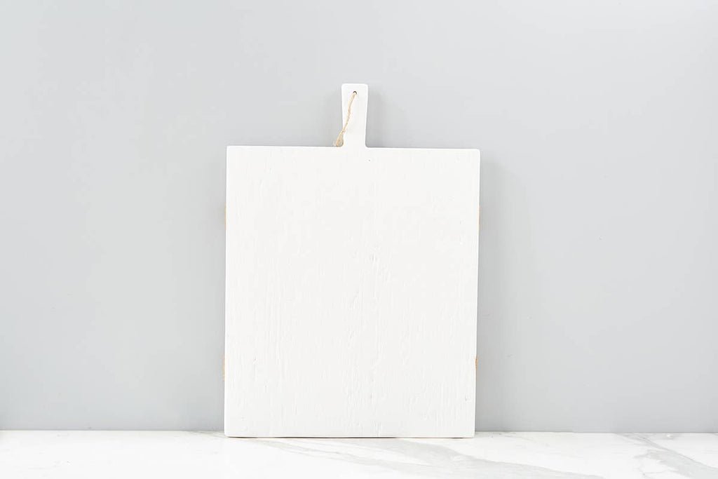 Mod Charcuterie Cheese Board, Medium Rectangle, White