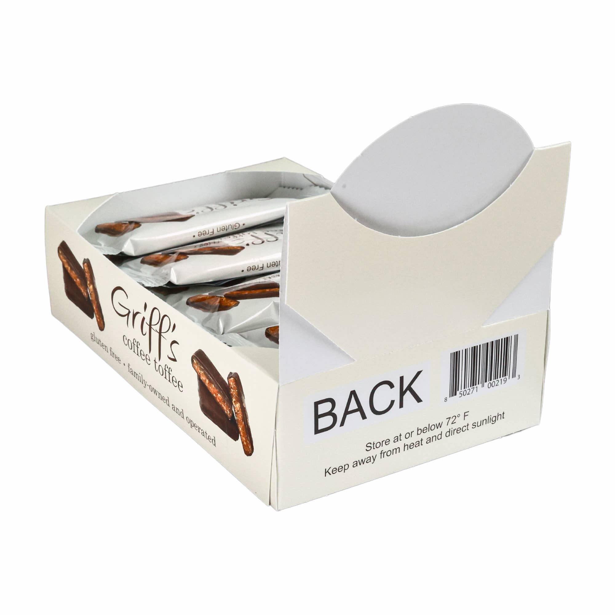 Griff's Coffee Toffee - 1oz Dark Chocolate Toffee