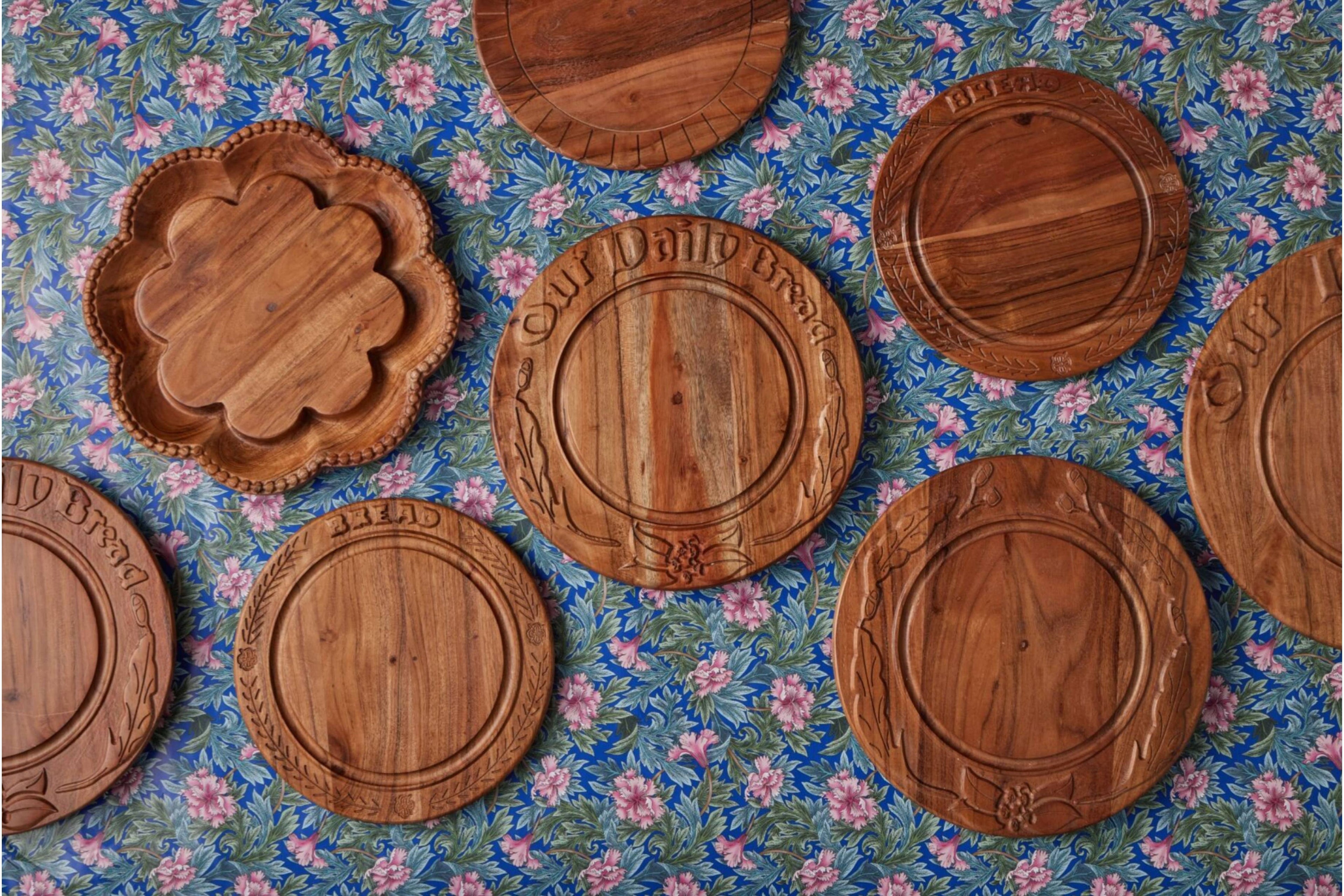 Vintage English Bread Board: Our Daily Bread, Medium, Natural