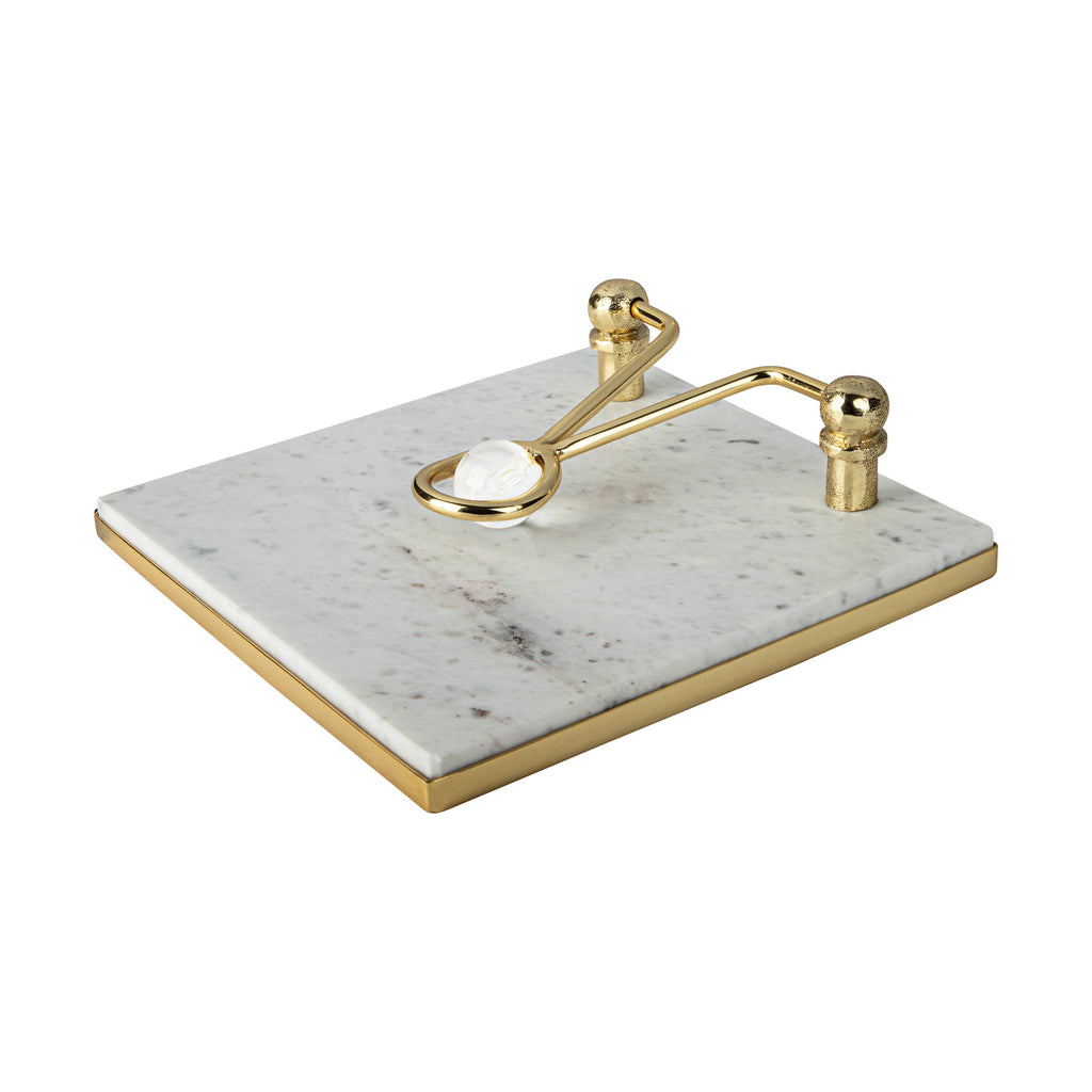 Square Napkin Holder with Ball Detail - 7.5"