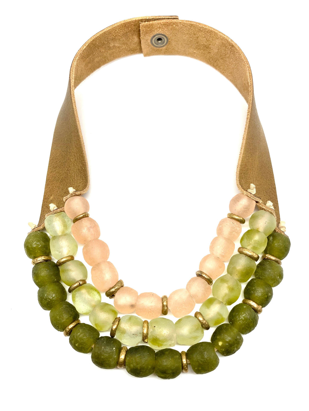 Krobo 3 Strand  • Pink Palm