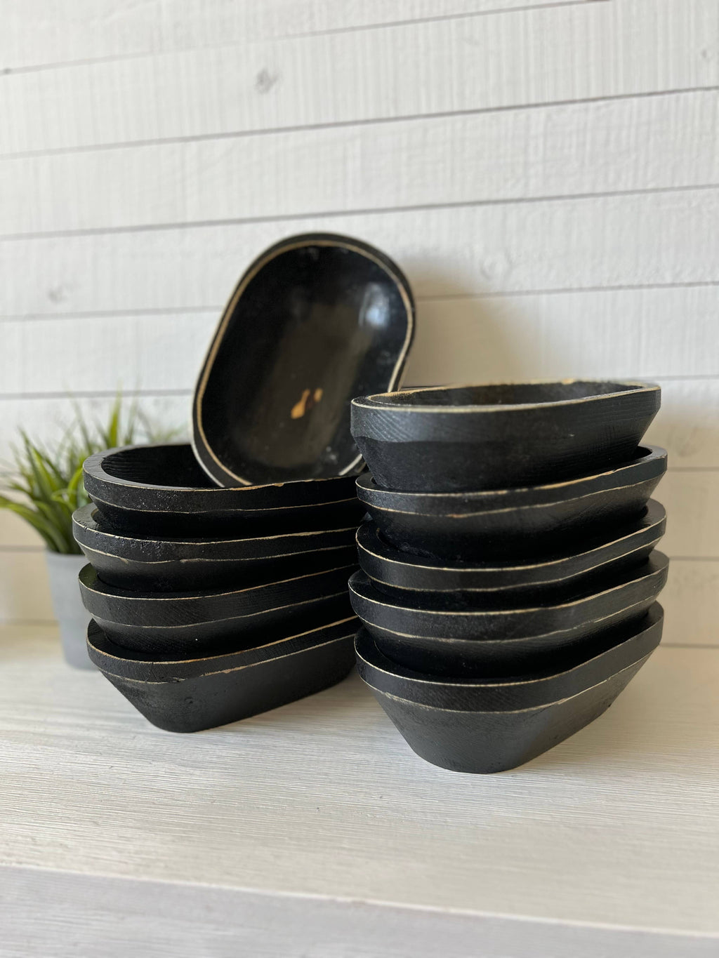 Farmhouse 3Wick Safe Candle Ready Rustic Reusable Dough Bowl
