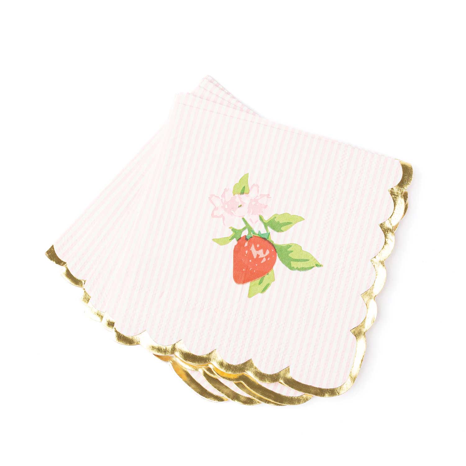 Botanical Berry Paper Beverage Napkin Packs