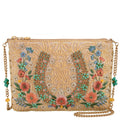 Iron Luck Beaded Horseshoe and Floral Crossbody Bag