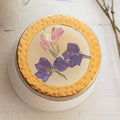 Petite Pressed Floral Candle - Roman Lavender