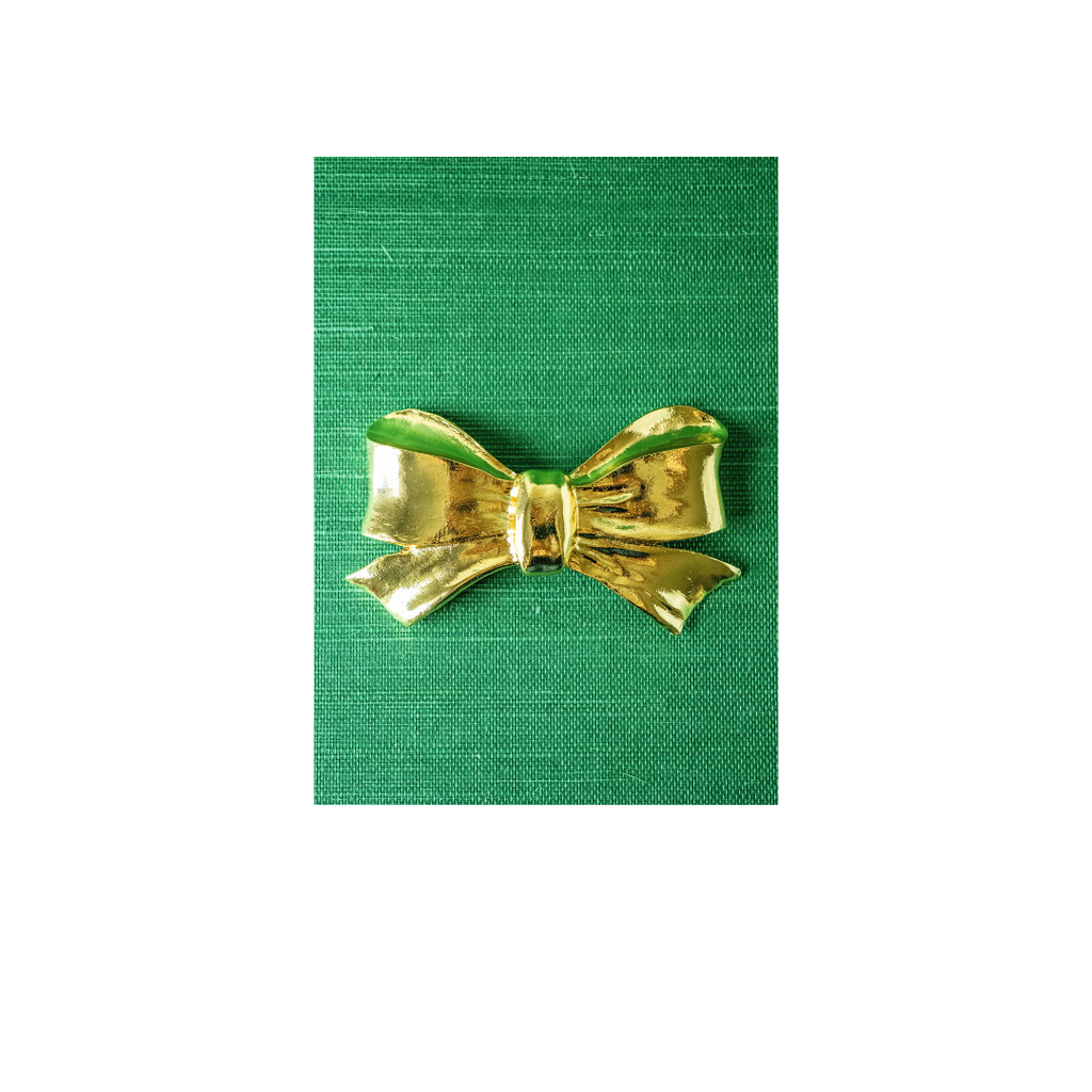 Big Bow Interchangeable Artisan Belt Buckle w/ Gold Finish