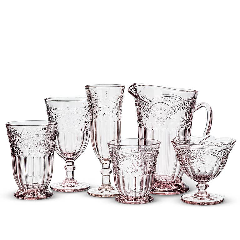 Flower Pedestal Glassware