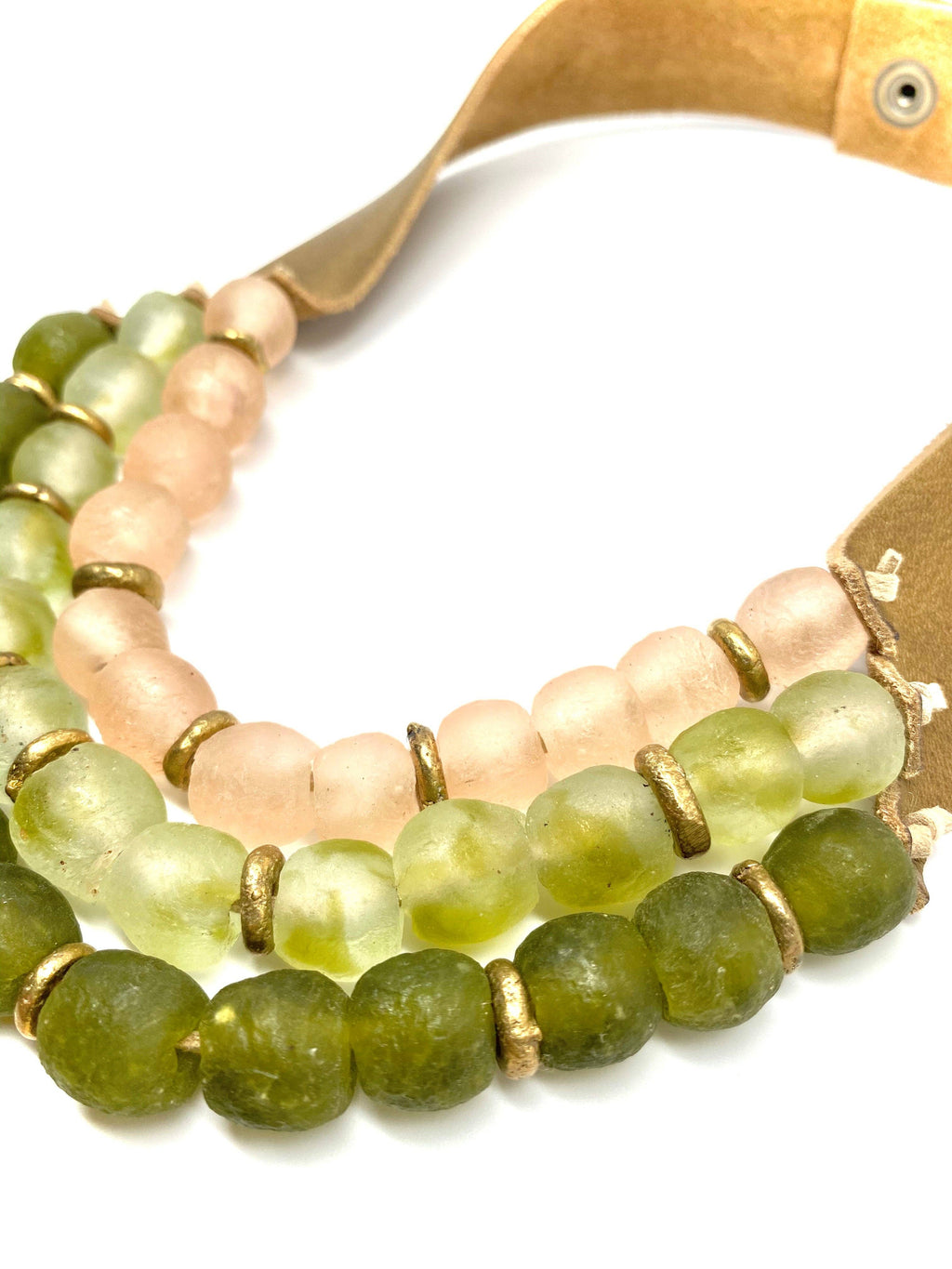 Krobo 3 Strand  • Pink Palm