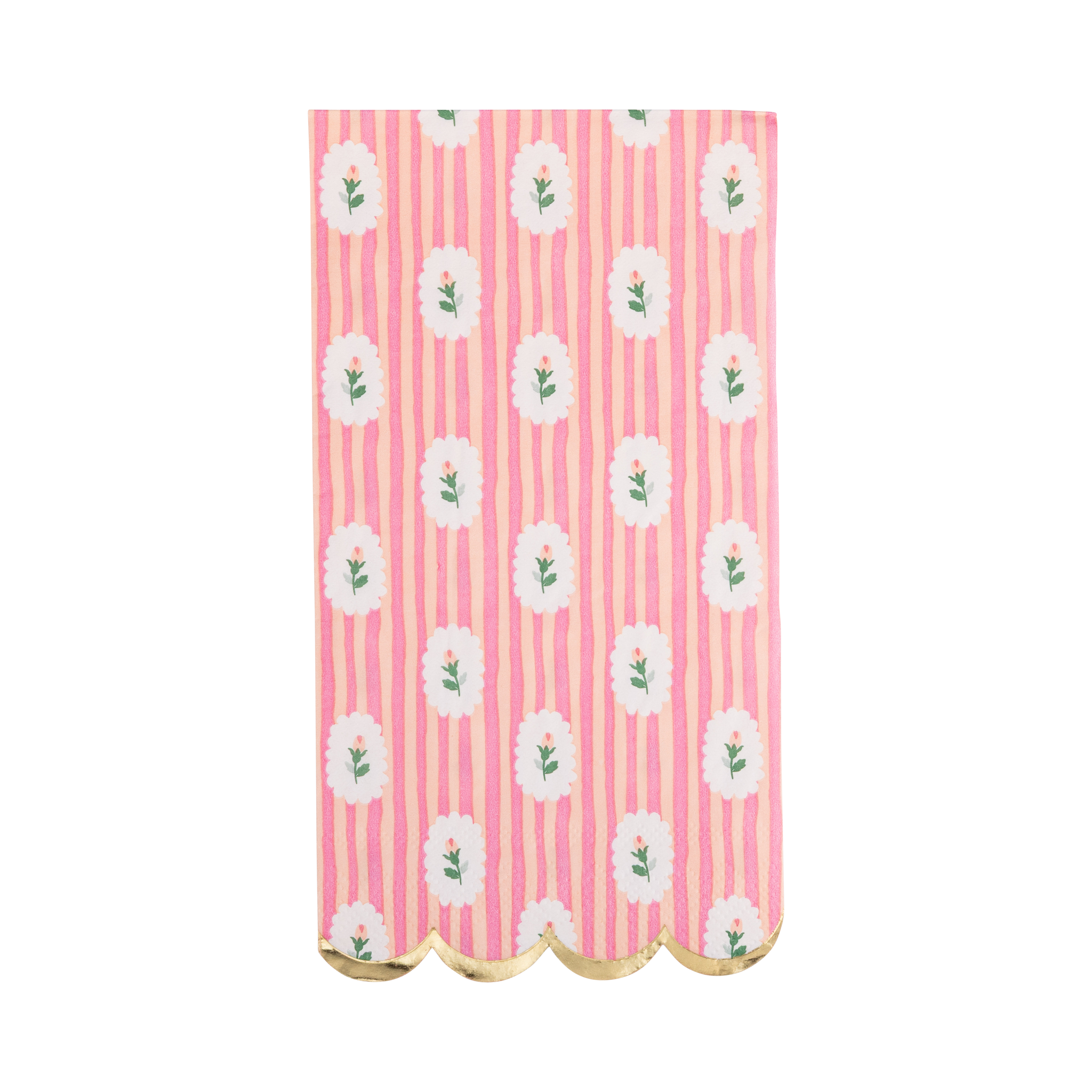 FLR1238 - Striped Floral Dinner Napkin