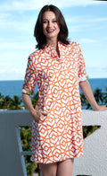 Chatham Orange Geo Print