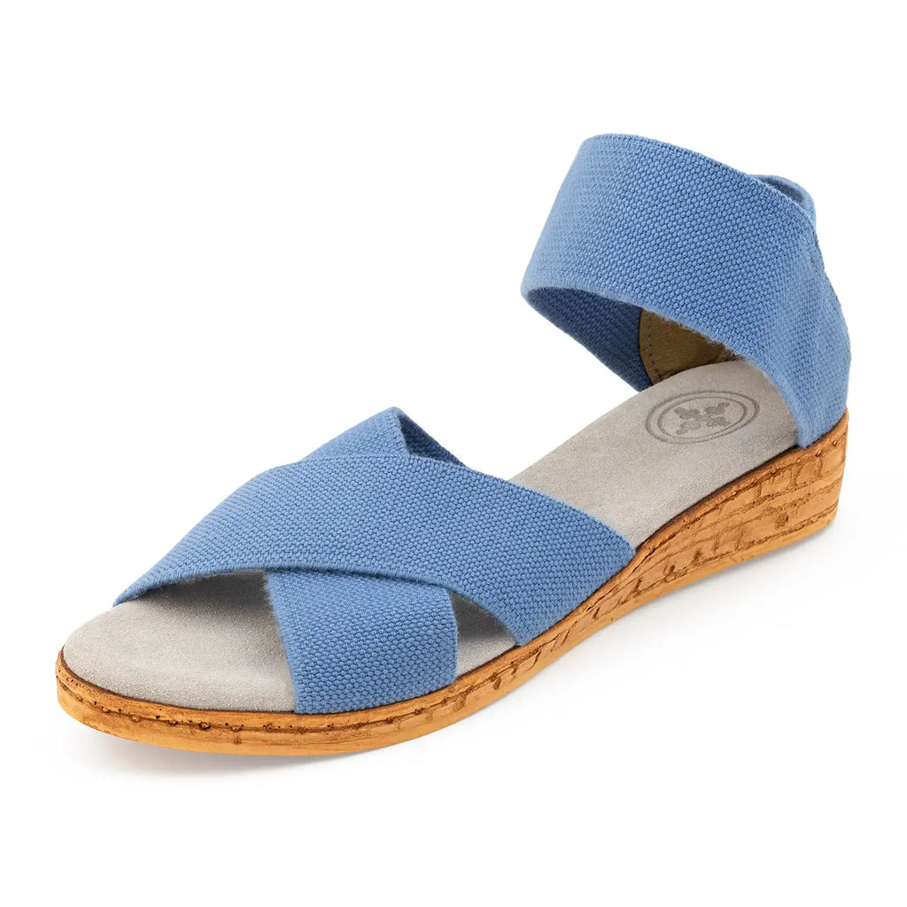 Spring26 Peachtree- Ankle Strap Cork Wedge Sandal