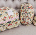 Meadow Luxe | Quilted Ruffle Cosmetic |READY TO SHIP