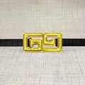 Gold Original Greek Key Belt Buckle