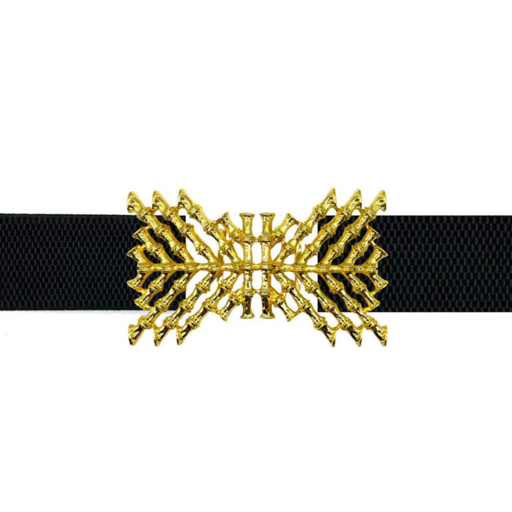 Crisscross Bamboo Interchangeable Belt Buckle