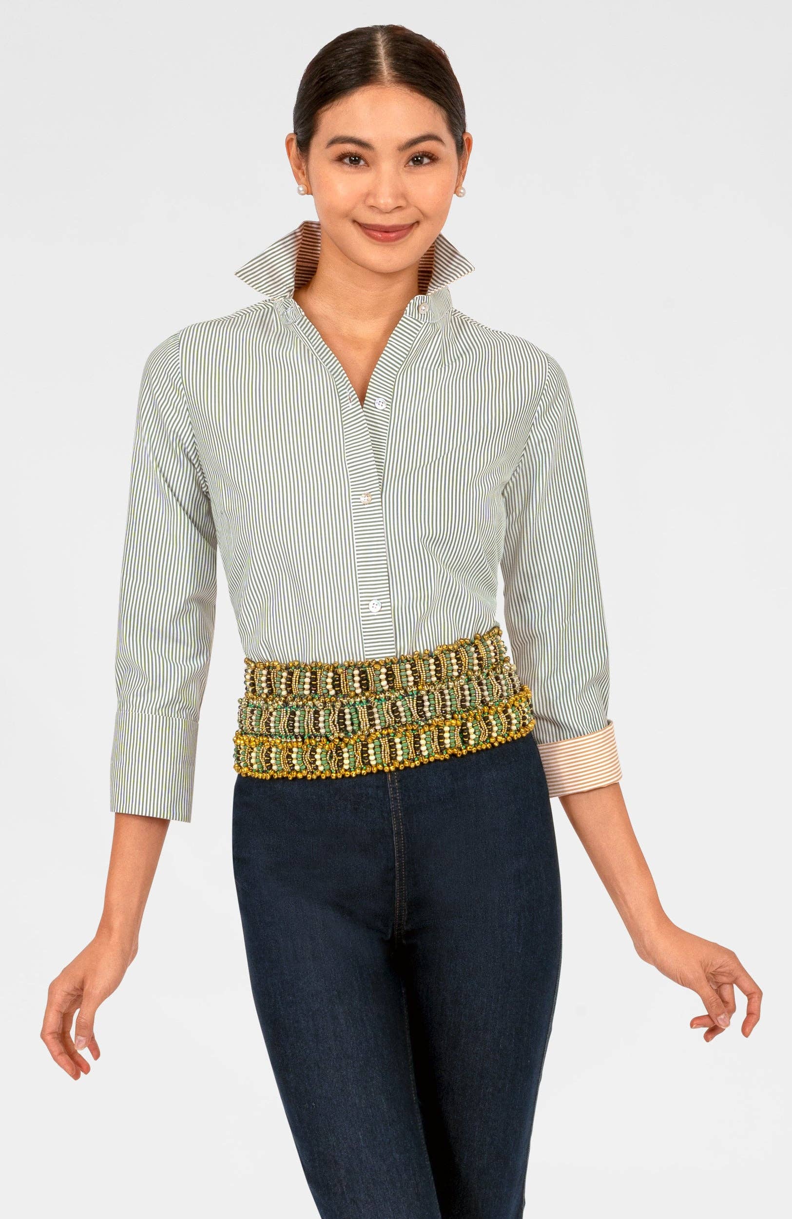 Boyfriend Cotton Shirt - Stripe