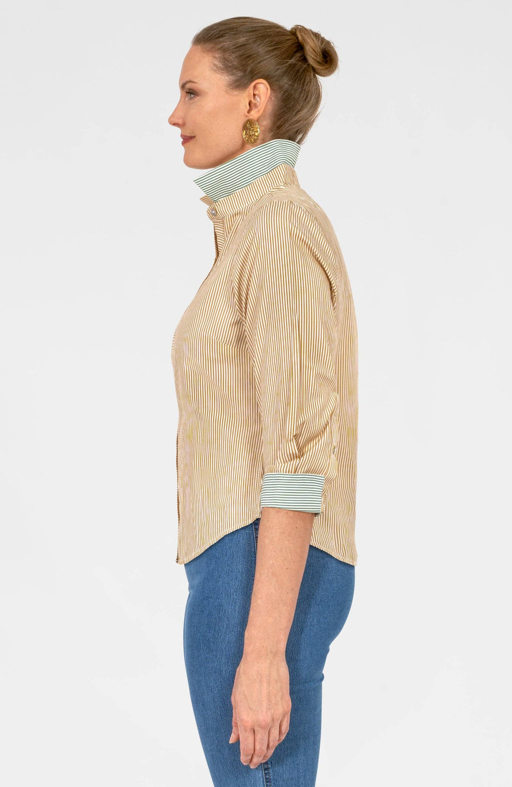 Boyfriend Cotton Shirt - Stripe