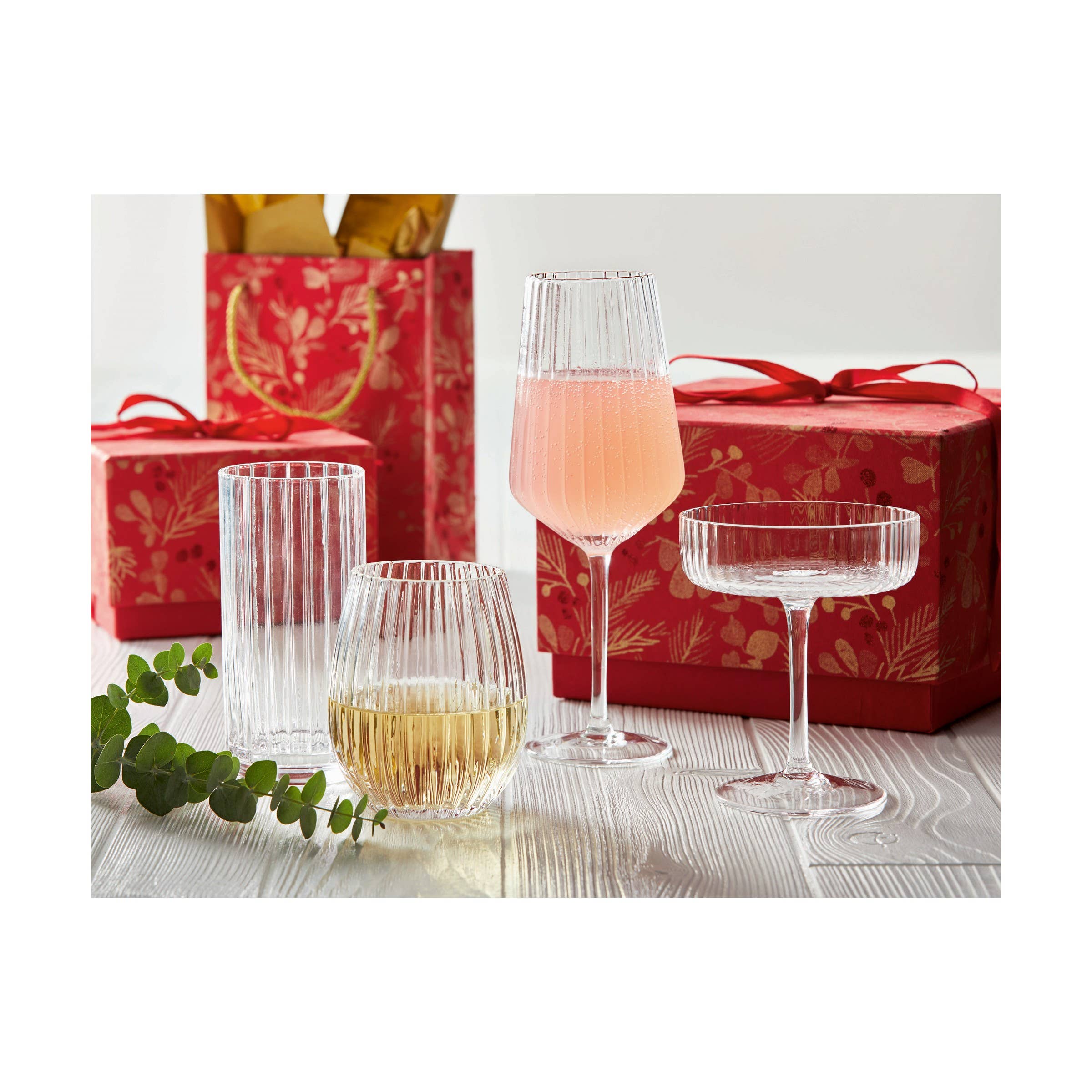 Gramercy Fluted Coupe Glass Clear Everyday