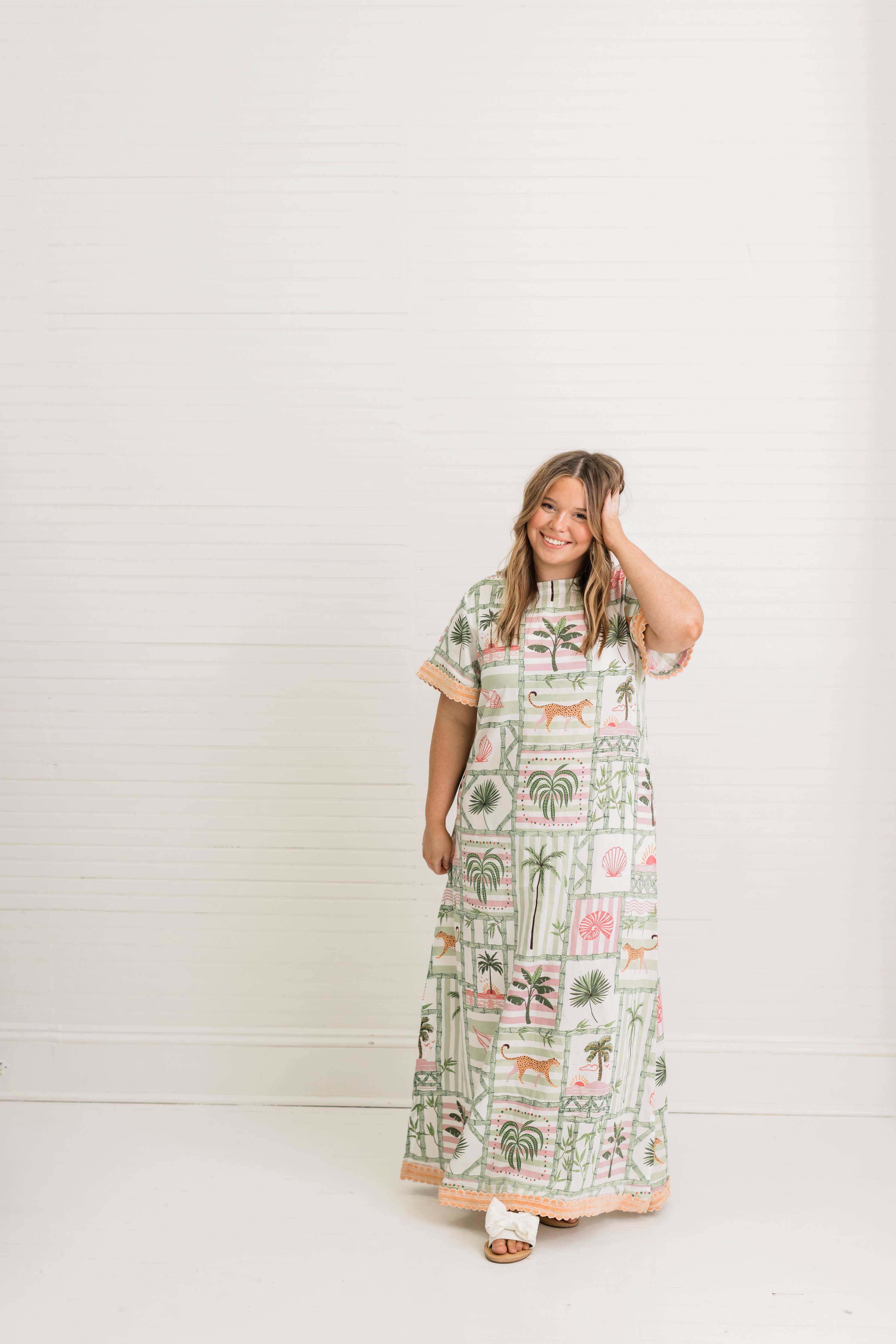 Resort Palm Postal | Marisol Caftan