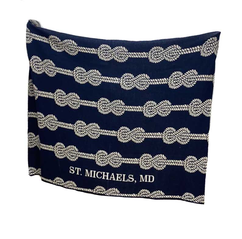 Custom Personalized Sustainable Knit Throw Blanket - Rope