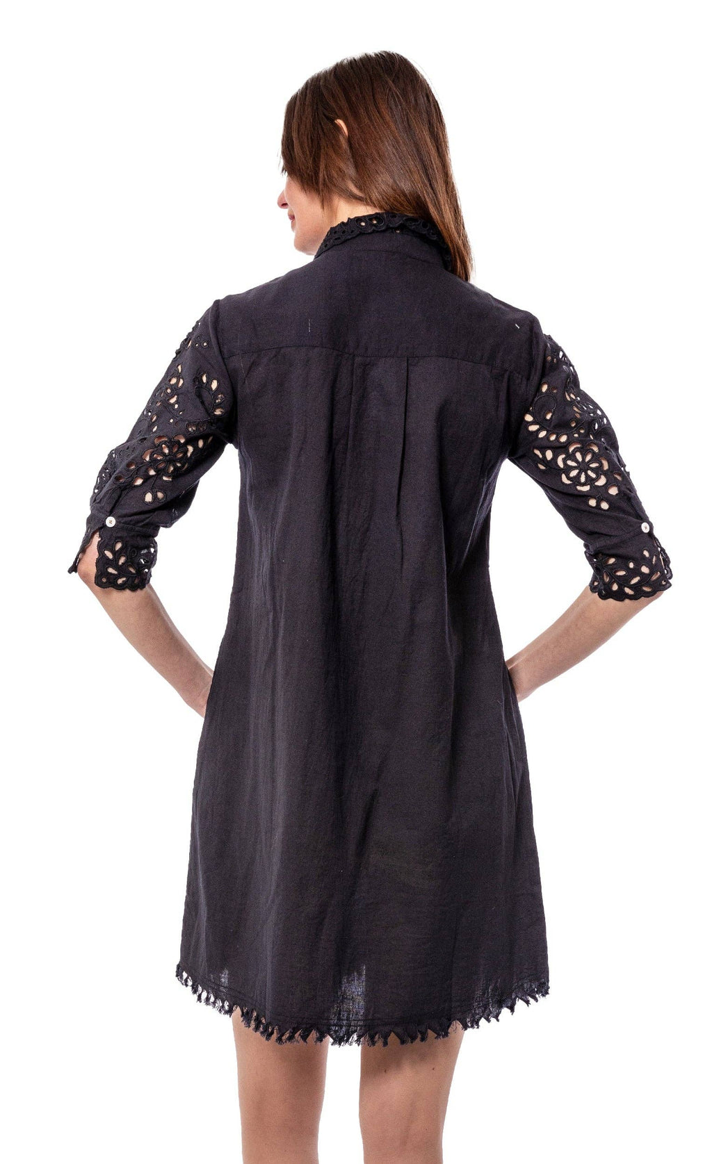 Black Eyelet Dress