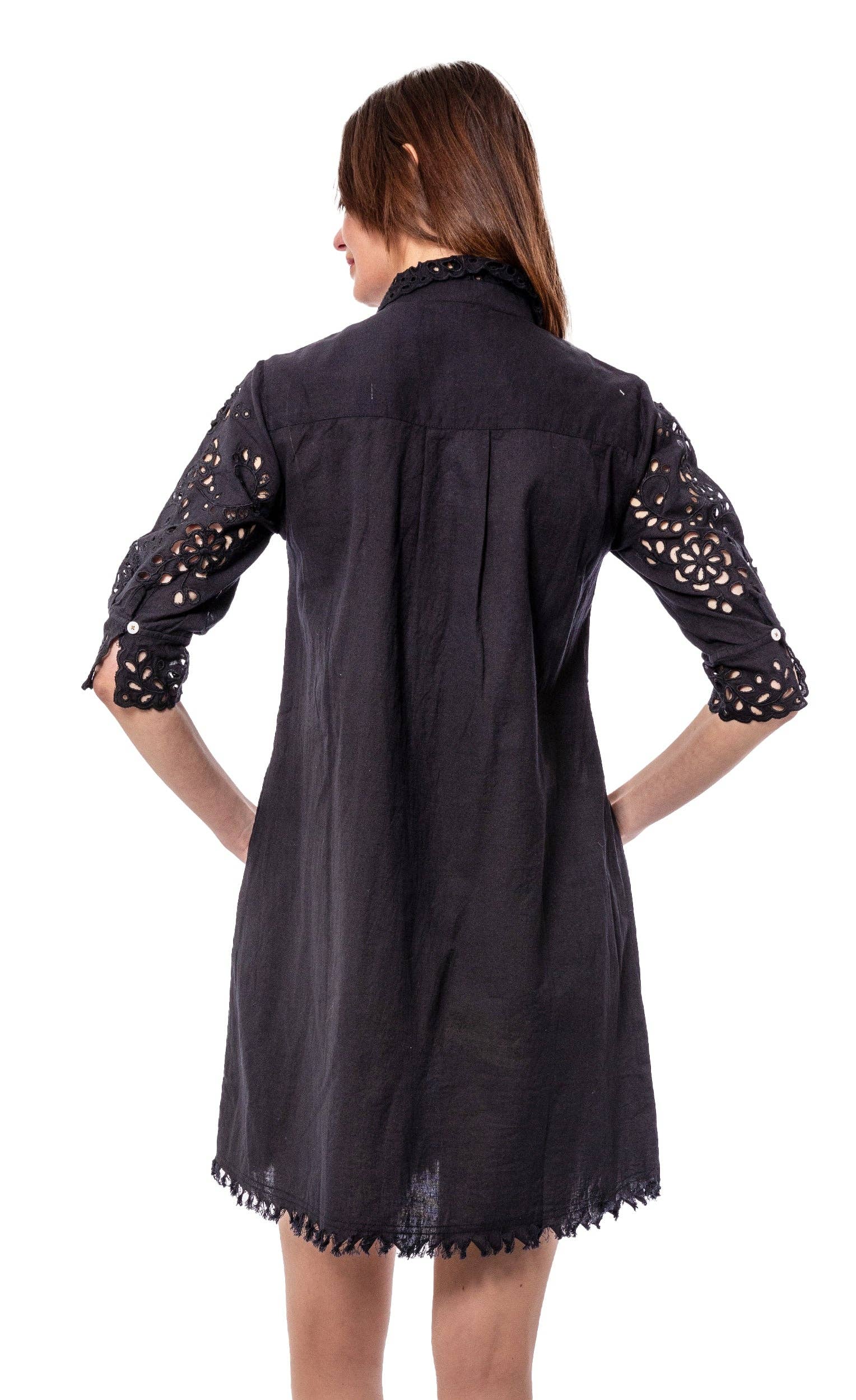Black Eyelet Dress
