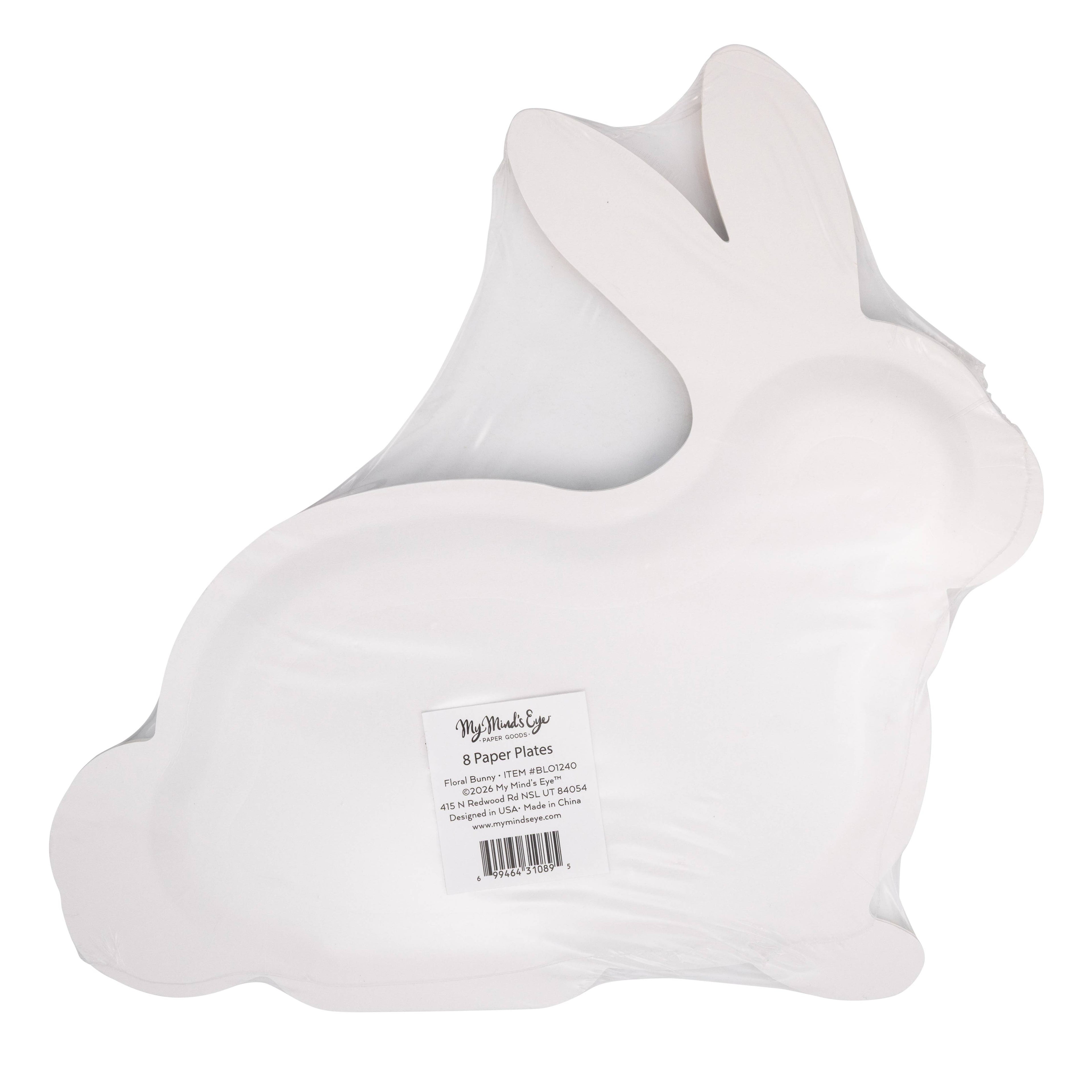 BLO1240 - Floral Bunny Plate