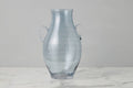 Glass Amphora Flower Vase, Large, Denim Blue