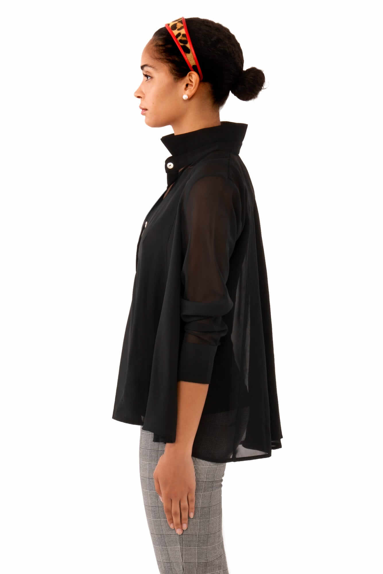 Chiffon Seamed Top