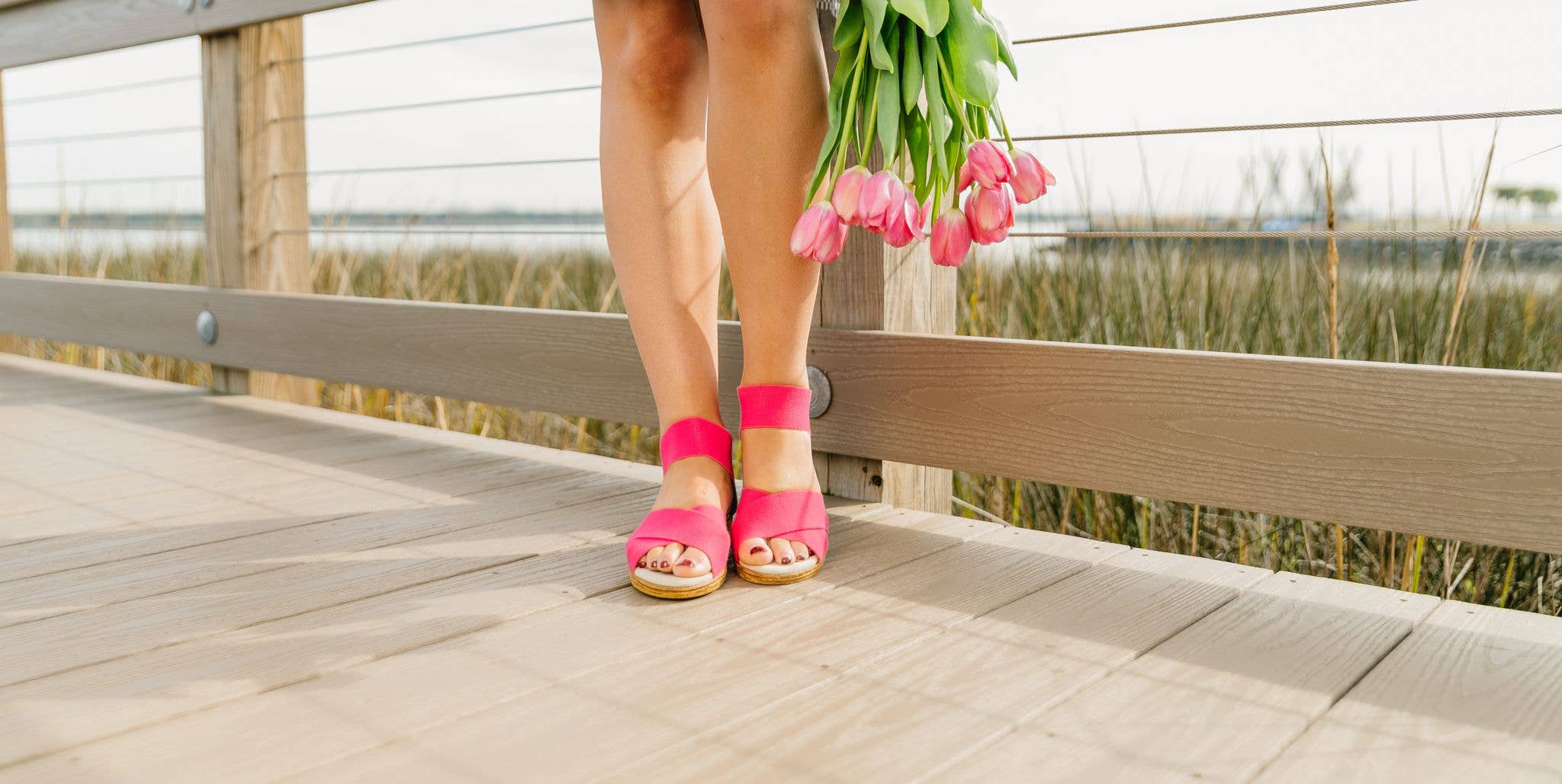 Spring26 Peachtree- Ankle Strap Cork Wedge Sandal