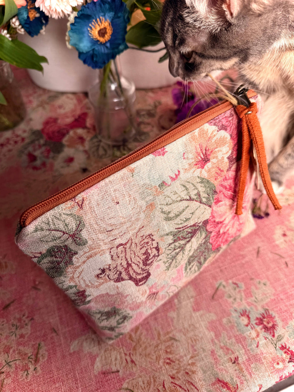 Rosewood Accessories Pouch - Atenti USA Made