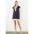 Flutter Sleeve V-Neck Dress