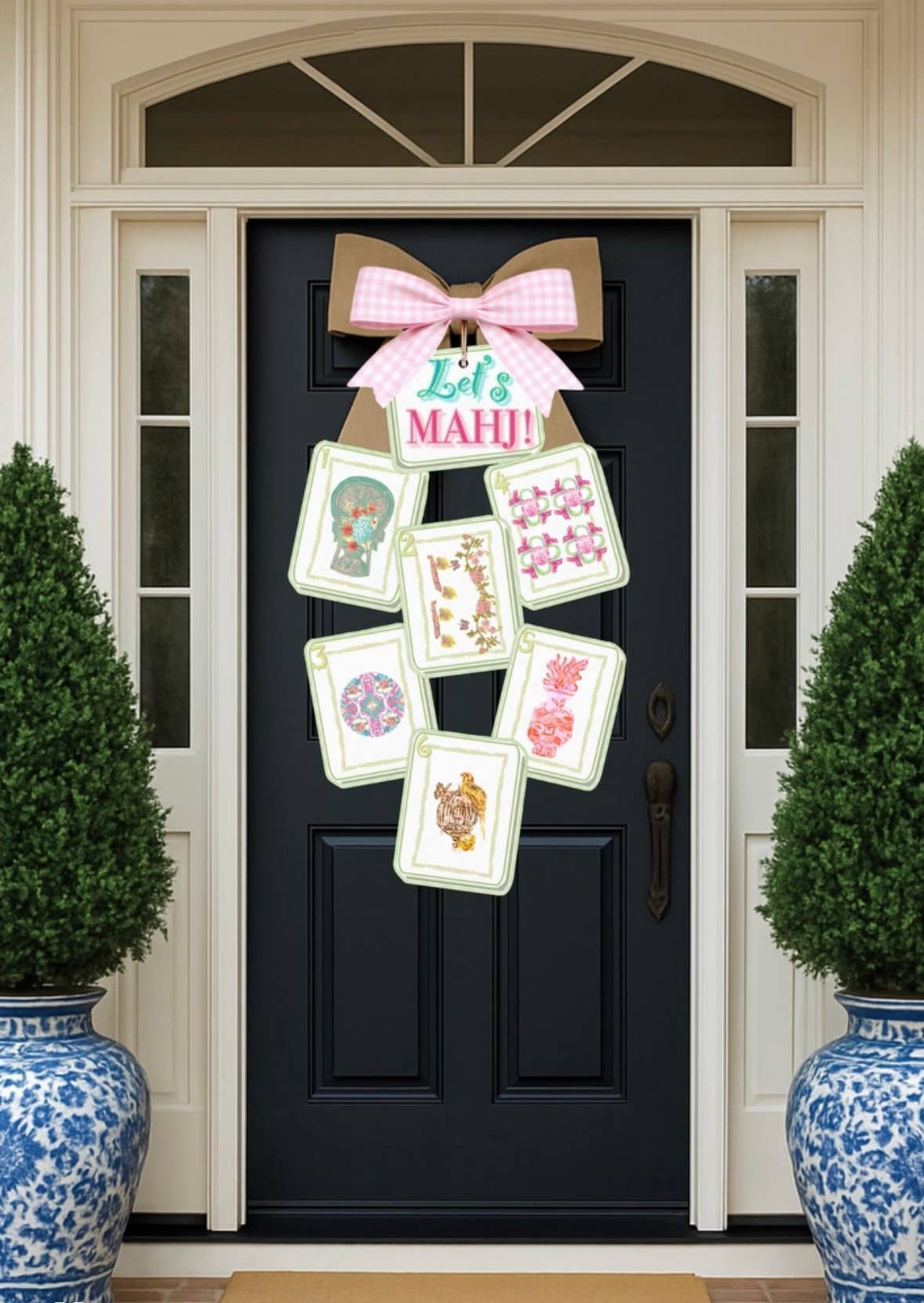 LARGE Designer Let’s MAHJ! Tile Door Hanger