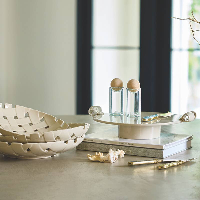 Salt + Pepper Shaker Set - Coastal Blue