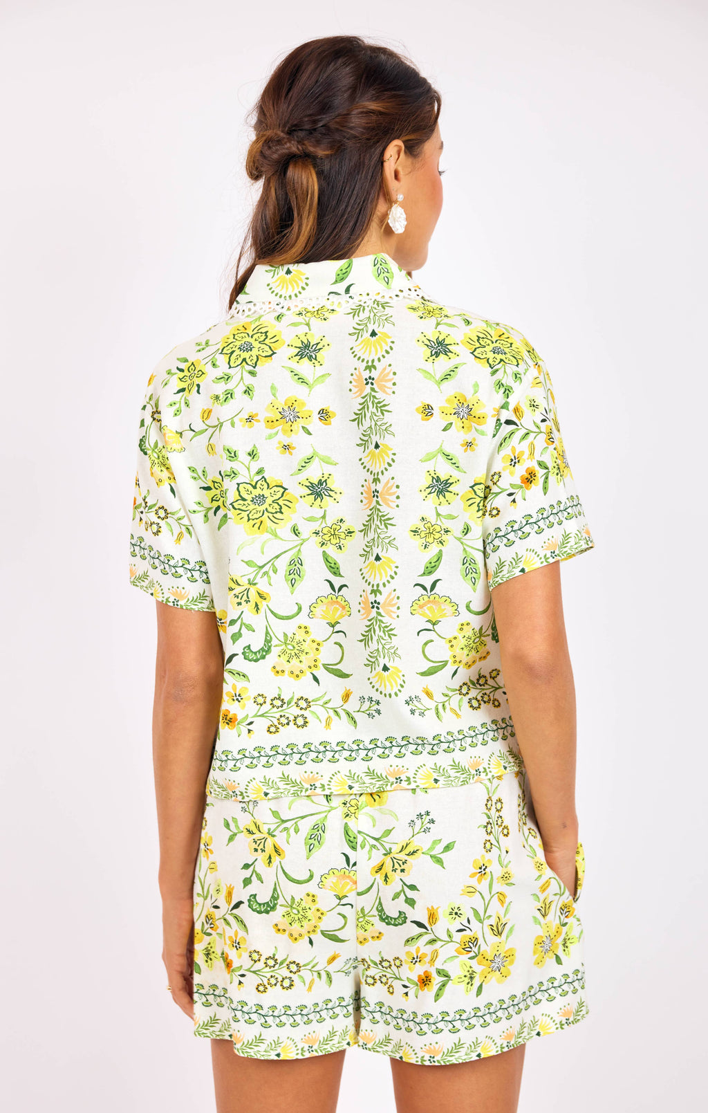 Dandelion Dreams Floral Shirt:CITRON MULTI