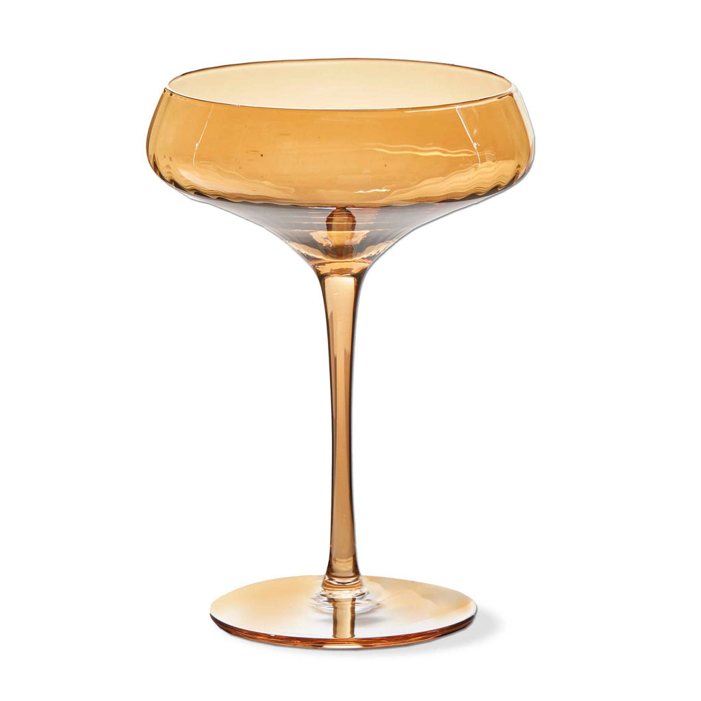 Chelsea Optic Coupe Glass Amber Everyday