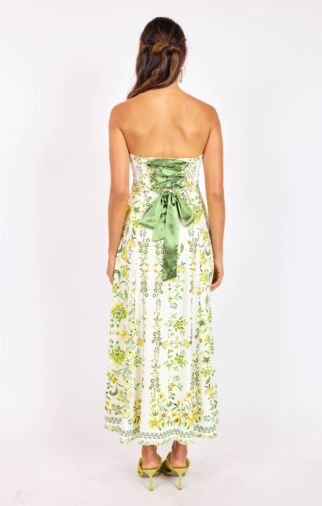 Dandelion Dreams Tube Maxi Dress:CITRON MULTI