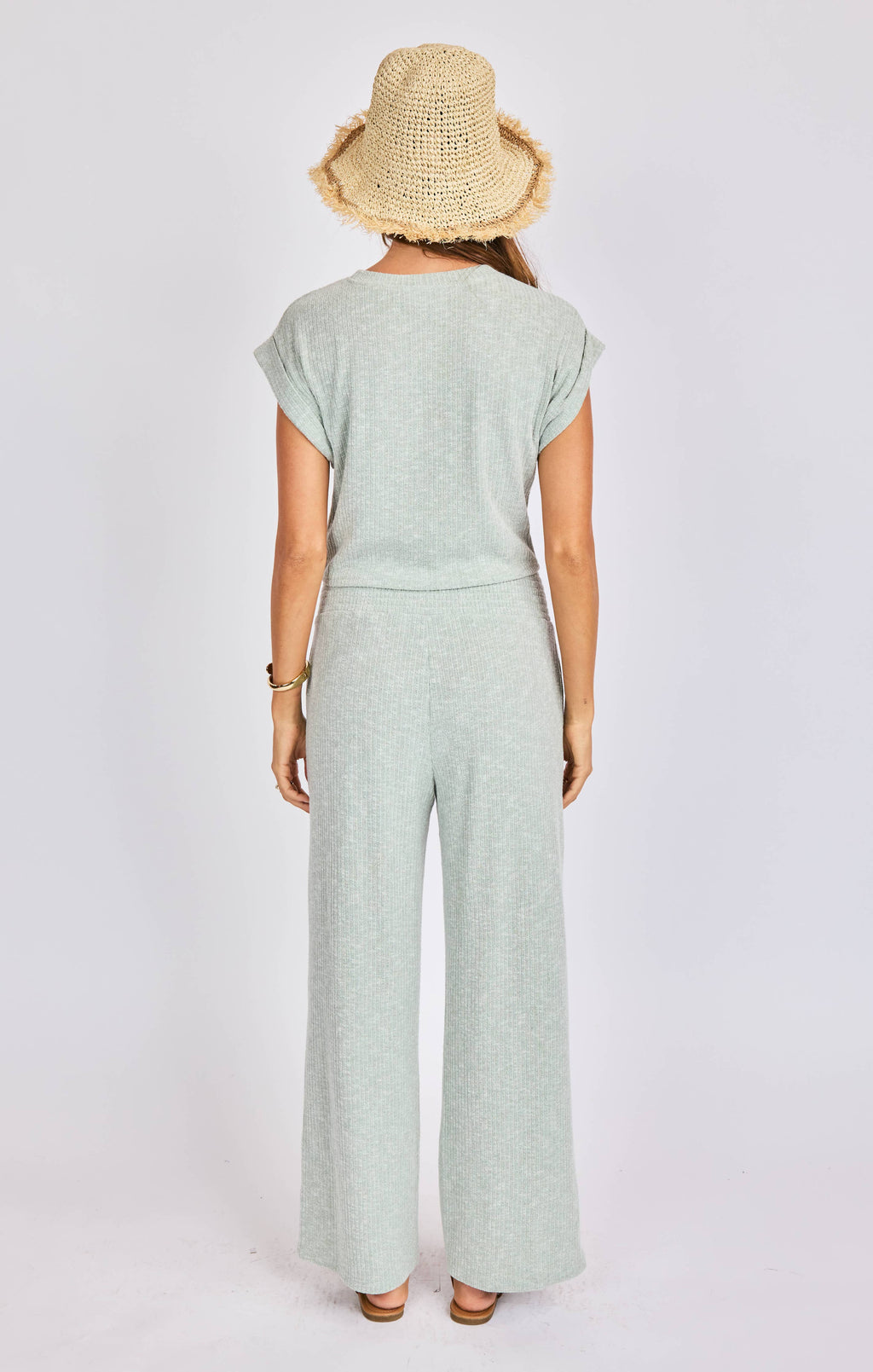 Laguna Ruched Top:LIGHT SAGE